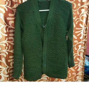 Bottle green sweater